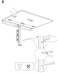 IKEA NORBERG Wall Mounted Drop Leaf Table - 9