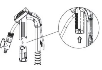 Westfalia 937373 Li-Ion Battery Rain Barrel Pump with Telescopic Suction Tube Instruction Manual - Insert the battery