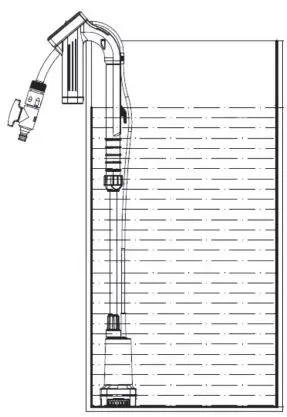 Westfalia 937373 Li-Ion Battery Rain Barrel Pump with Telescopic Suction Tube Instruction Manual - Operation