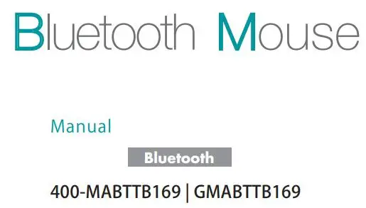 SANWA GMABTTB169 Bluetooth Mouse User Manual