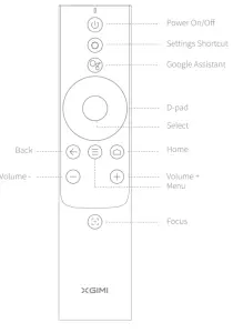 XGIMI XM03A Aura 4K Ultra Short Throw Laser Projector - remorte 1