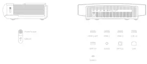 XGIMI XM03A Aura 4K Ultra Short Throw Laser Projector - view