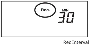 Recording Interval Setting