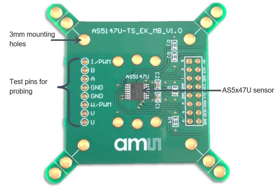 ams AS5047U Motor Board - oscilloscope