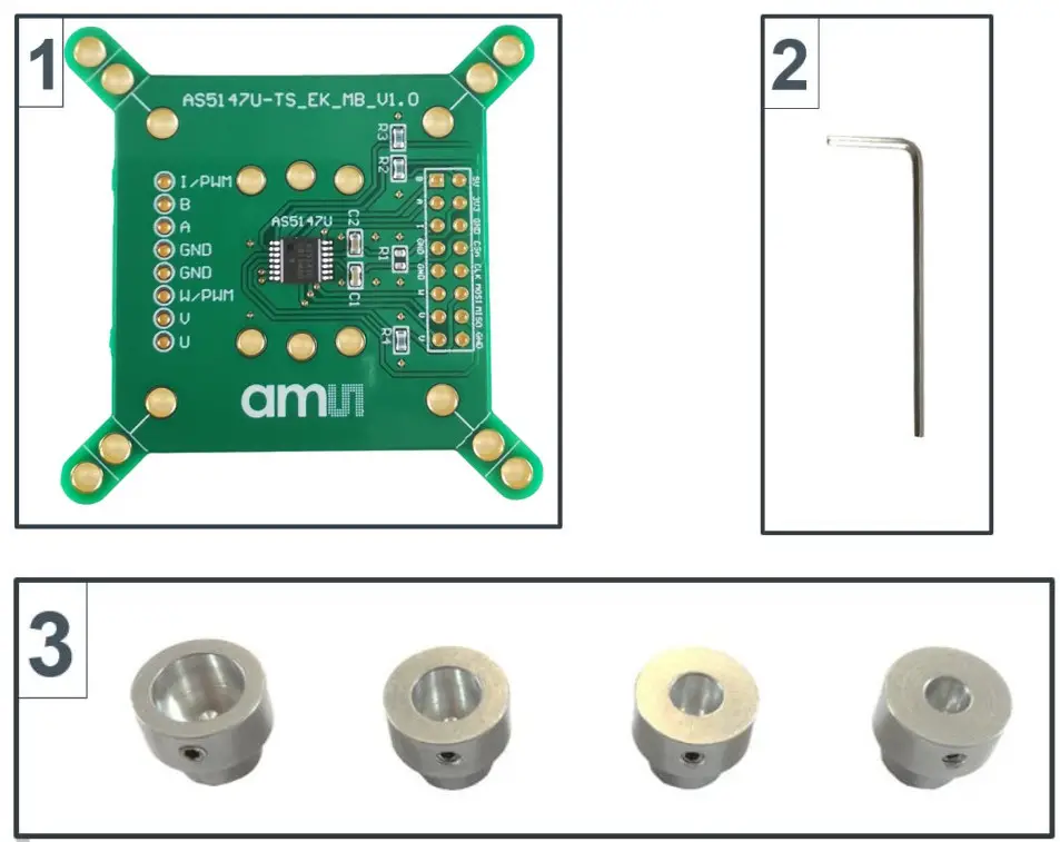 ams AS5047U Motor Board