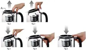 emerio WK 122248 Tea and Water Kettle - clean the filter