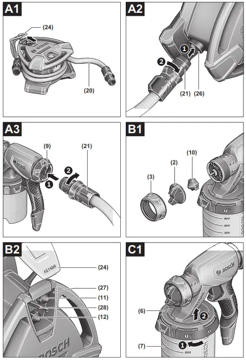 BOSCH PFS 5000 E Spray Paint System - Fig 1