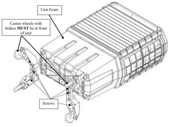 BONAIRE Durango 125 Evaporative Portable Cooler -Ensure the castor wheels