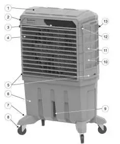 BONAIRE Durango 125 Evaporative Portable Cooler - Product Specifications