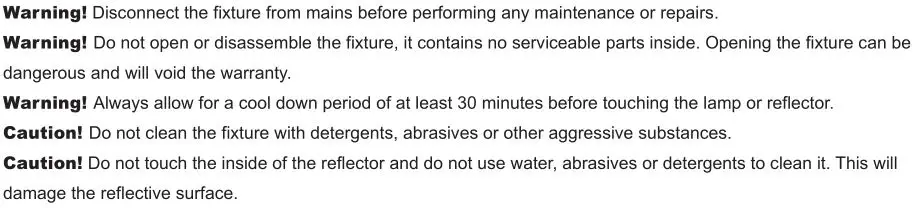 Hydro CRUNCH 315W CMH COMPLETE GROW LIGHT SYSTEM - Inspection, Maintenance and Repair