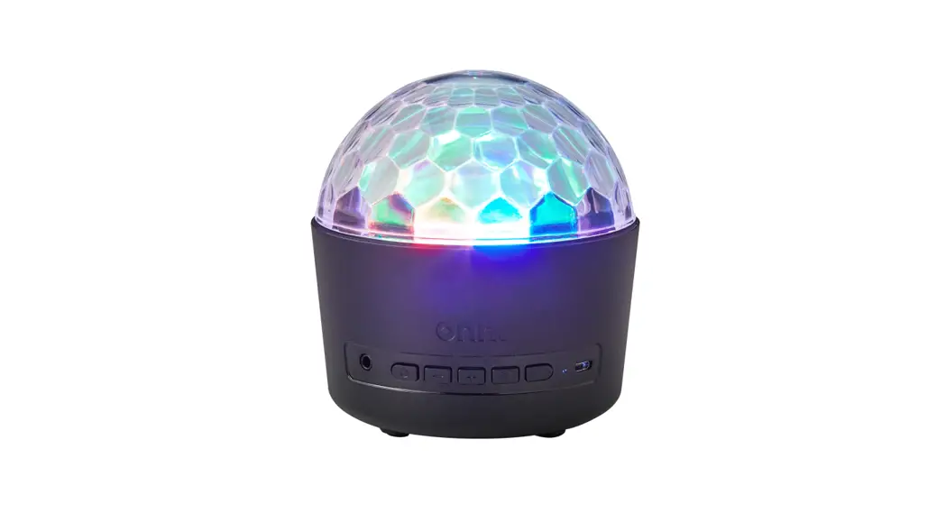 Onn 100025111 Disco Lamp Speaker With Color White Led Lighting User Guide