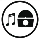 onn 100025111 Disco Lamp Speaker with Color White LED Lighting - icon 1