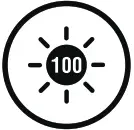 onn 100025111 Disco Lamp Speaker with Color White LED Lighting - icon 7