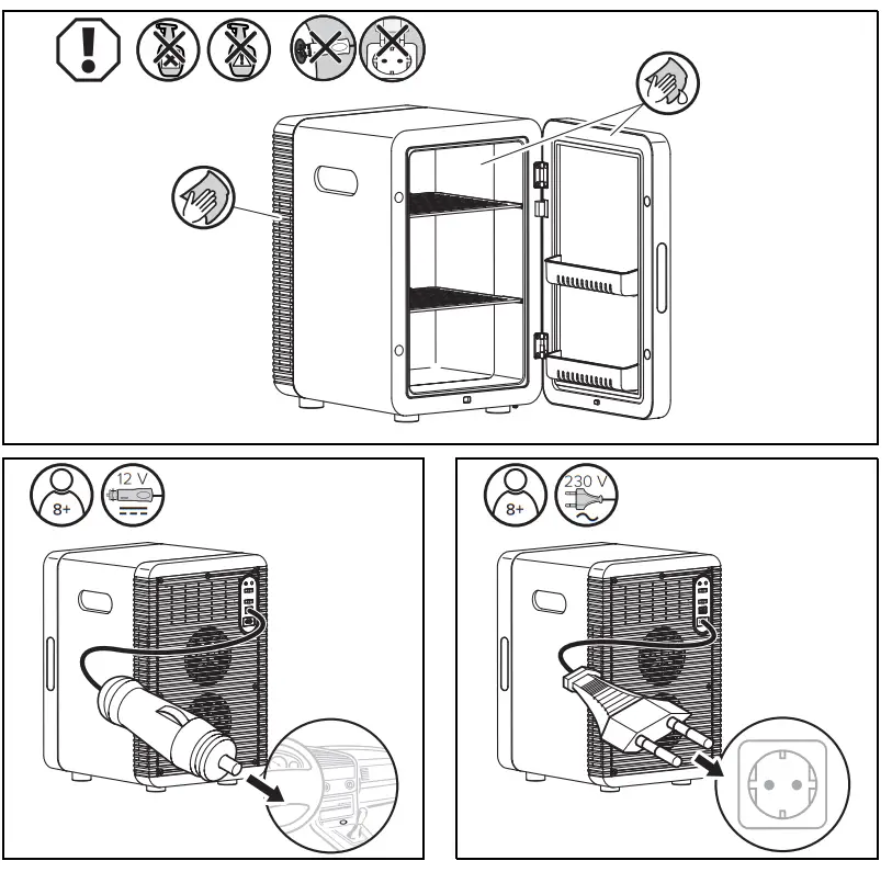 Coca Cola MBF20 Classic 20 I Thermoelectric Mini Fridge - fig 1