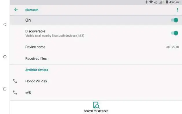 LOGIC T10L 10 Inch 4G Tablet - Connect to Bluetooth Devices