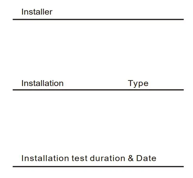 ROBUS RAE484018E-01 Alexander 48W 6ft LED Batten Fitting 4000K - Installation and Maintenance Record