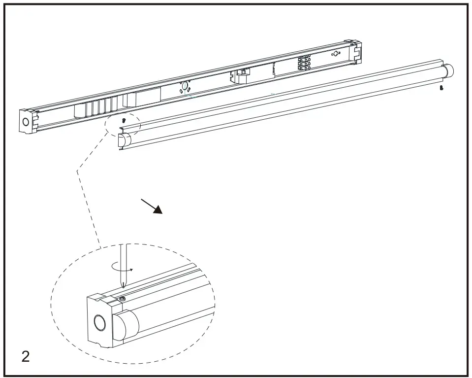 ROBUS RAE484018E-01 Alexander 48W 6ft LED Batten Fitting 4000K - figure 2