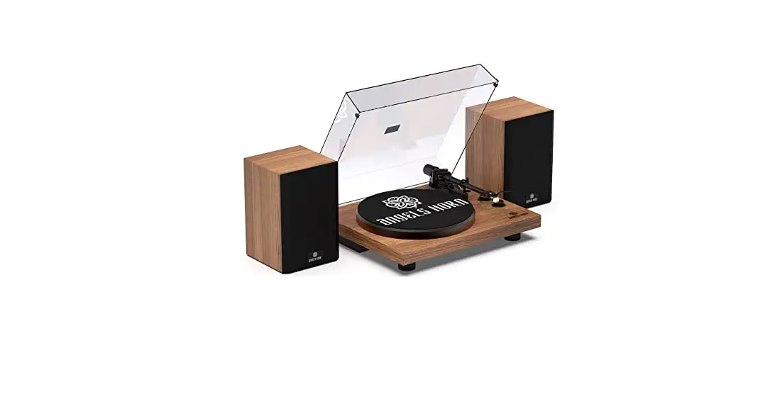 Lp No 1 Lpsc-024 Vintage Bluetooth Turntable Player With Bookshelf Speakers User Manual