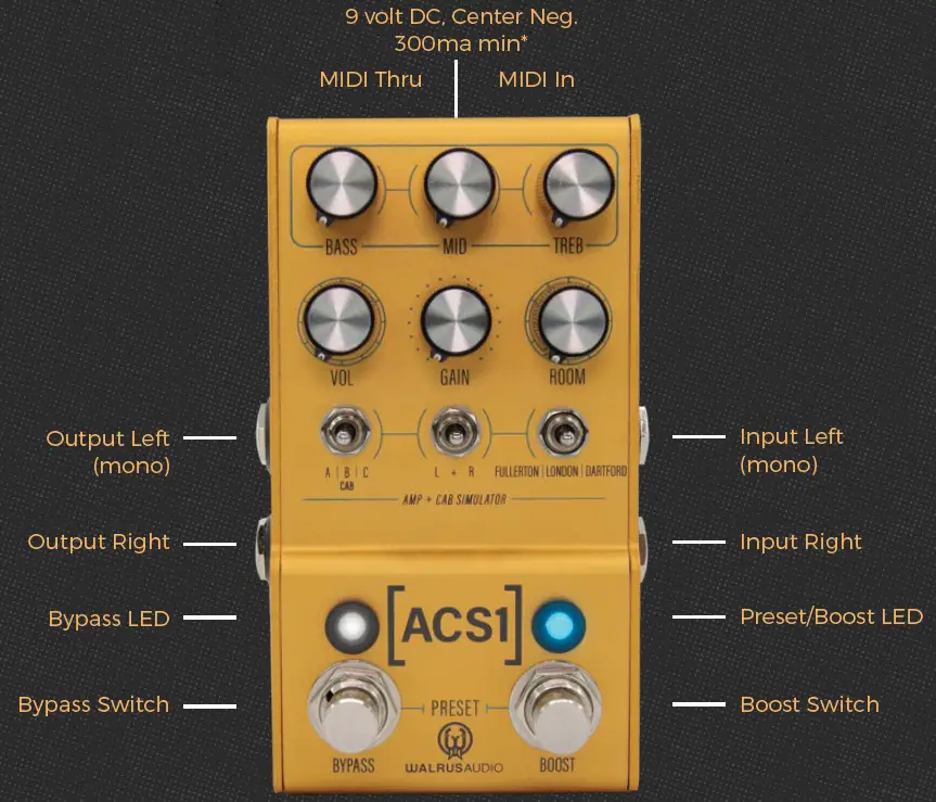 WALRUS AUDIO ACS1 Mako Series Amplifier + Cab Simulator 1