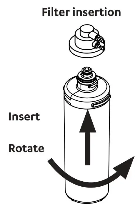 ZIP 91240NZ 0.5 Micron Water Filter - filter insertion