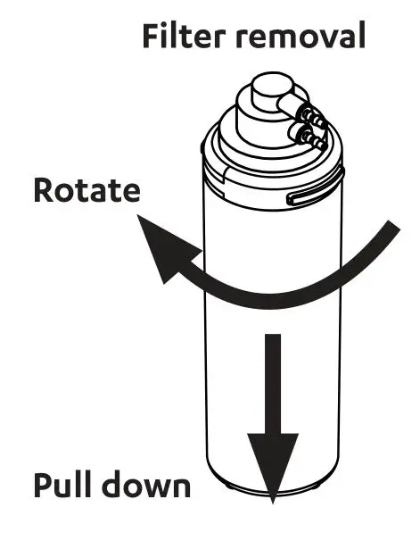 ZIP 91240NZ 0.5 Micron Water Filter - filter removal