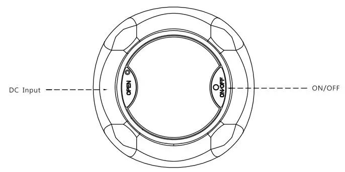 LeZen LED Speaker Ice Bucket Plant Vase - Operation by ON or OFF button underneath of the unit