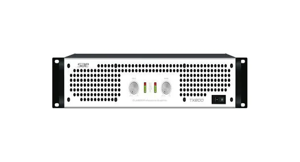 Sae Tx800/ Tx1200/ Tx2400/ Tx3600 Tx Series Power Amplifier User Manual