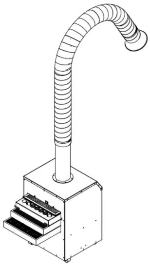 HealthyAir HA SSC G4 AE Source Capture Aerosol Extractor