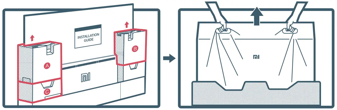 Remove the accessories