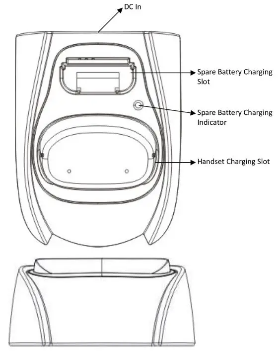 DuraFon PSL Digital Long Range Cordless System - Charger Illustration 1