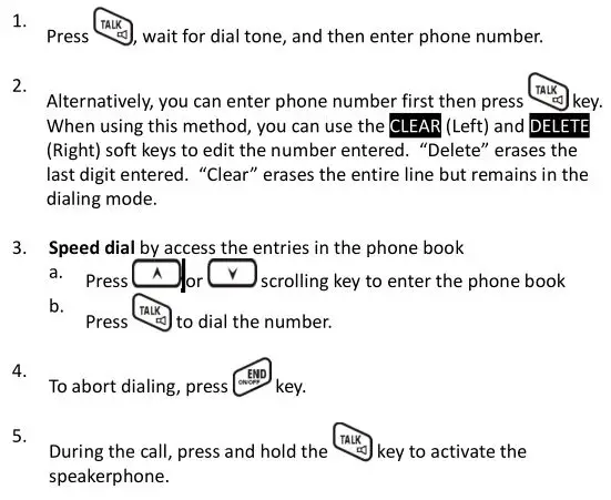 DuraFon PSL Digital Long Range Cordless System - Making a Telephone Call