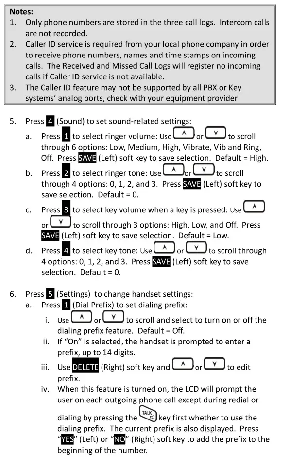 DuraFon PSL Digital Long Range Cordless System - Menu Operations-DuraFon PRO 3