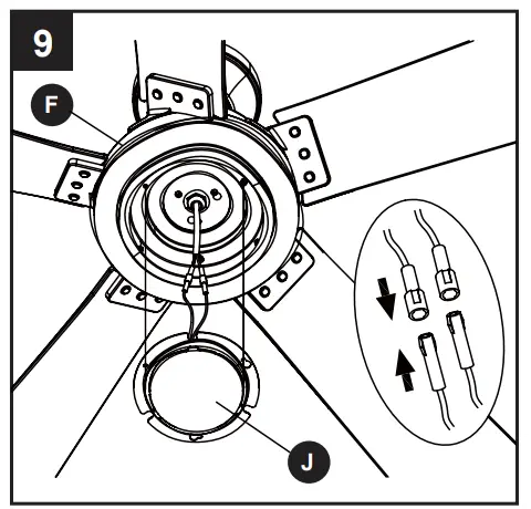 Connect the 2 single pin connectors