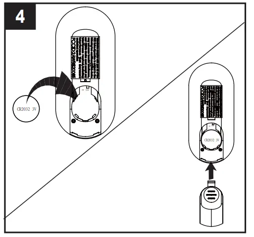 Install a 3V CR2032 battery