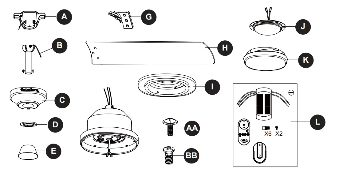 Replacement parts list