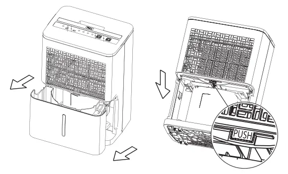 Removing the air filter