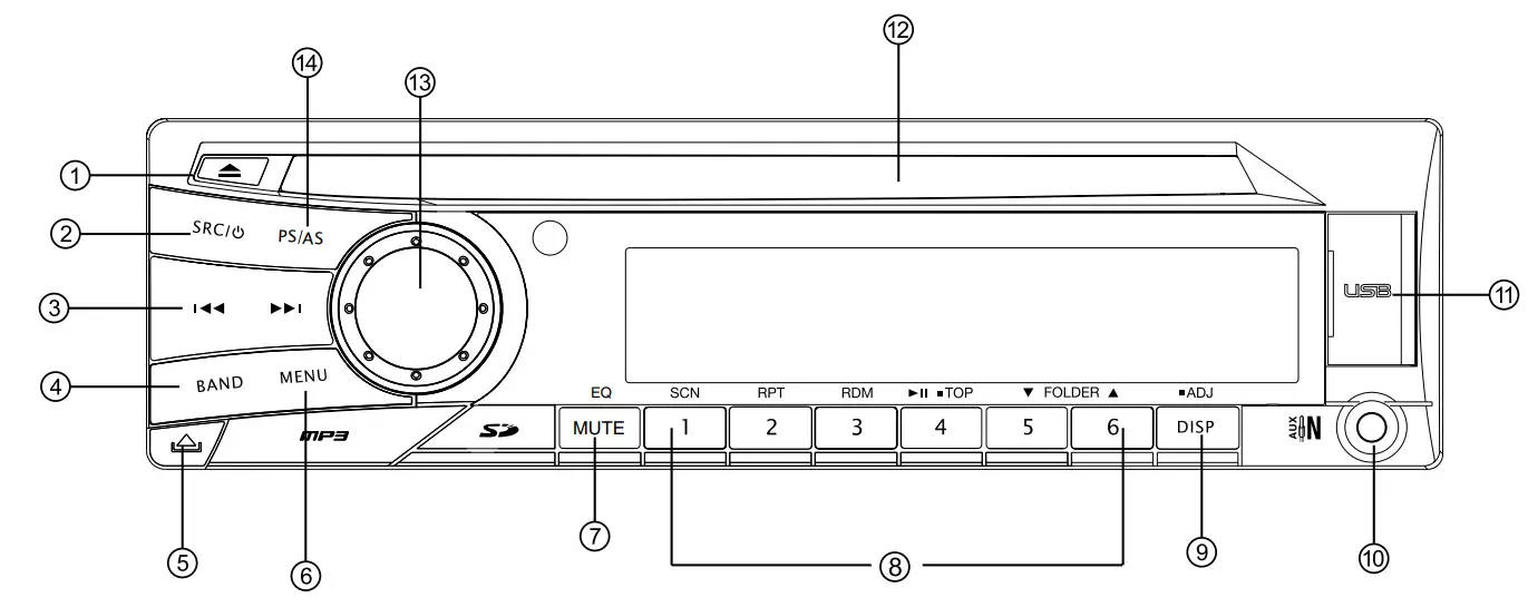 HYUNDAI-CRM-129-SU-CD-MP3-SD-MMC-USB-Player-fig-1