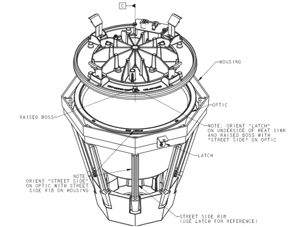 AcuityBrands ARUE3 Post Top LED Lantern Lights-fig4