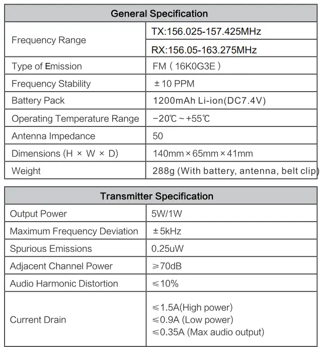 Shenzhen Ysair Technology RT55 VHF Marine Two Way Radio-4