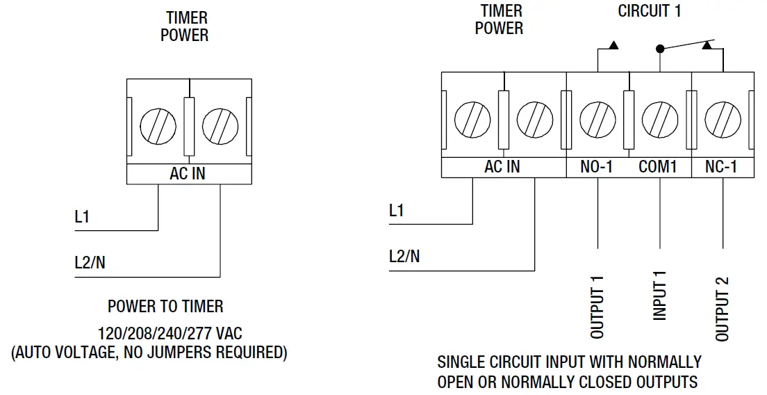 INTERMATIC ET2115CR Electronic 1-Circuit 24-Hour Time Switch with 100-Hour Backup FIG 2