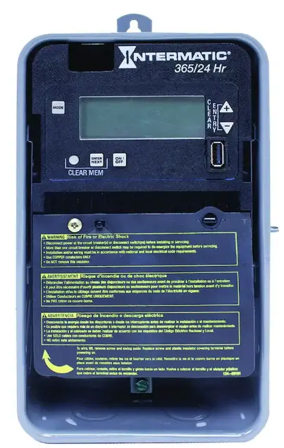 INTERMATIC ET2115CR Electronic 1-Circuit 24-Hour Time Switch with 100-Hour Backup PRODUCT