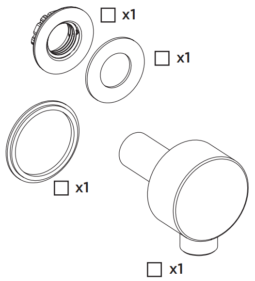 bristan N116-F Standard Wall Outlet - 3