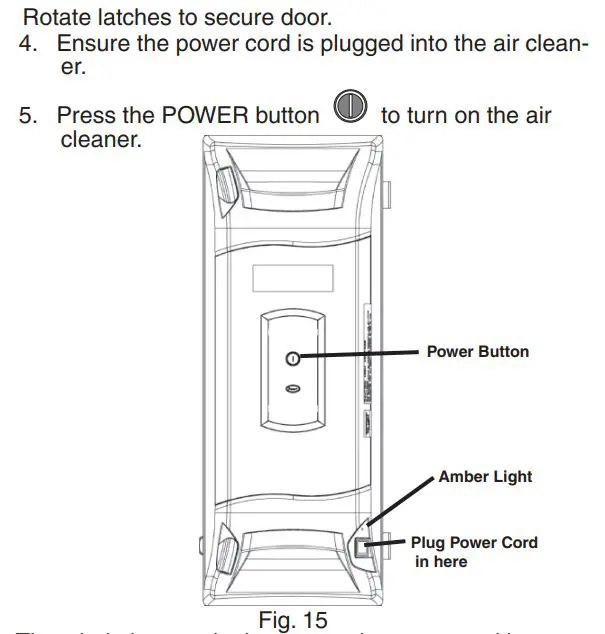 TRANE CleanEffects Whole House Air Filtration System User Guide - Fig 15
