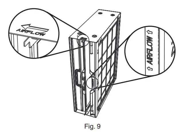 TRANE CleanEffects Whole House Air Filtration System User Guide - Fig 9