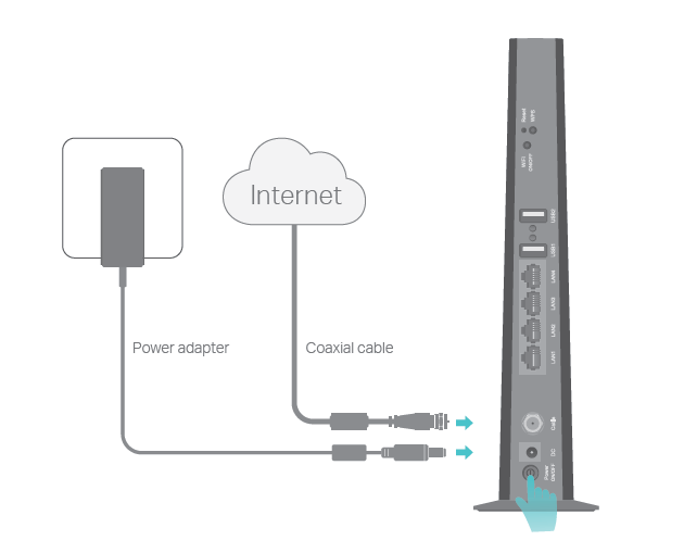 Ac1200 Wireless Dual Band Docsis 3.0 Cable Modem Router [archer Cr500] Installation Manual