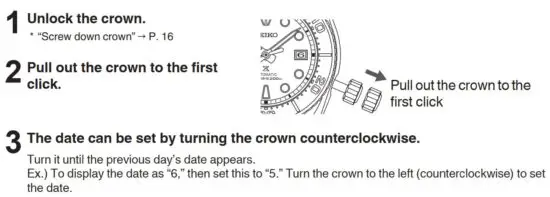 FIG 10 How to set the time and date