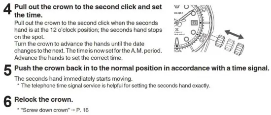 FIG 11 How to set the time and date