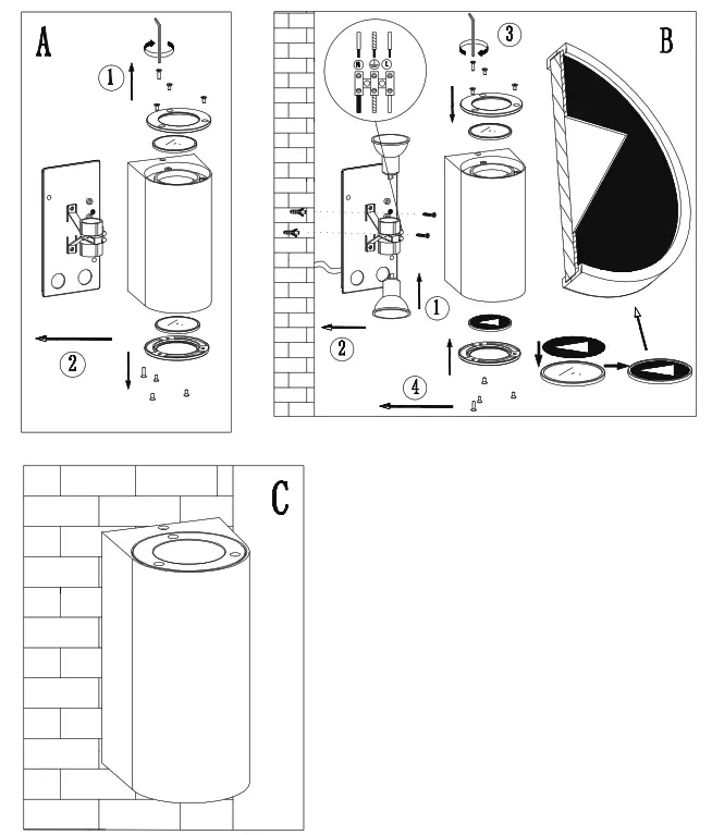 nordlux LBCMK0O3 Canto Maxi Wall Light - fig