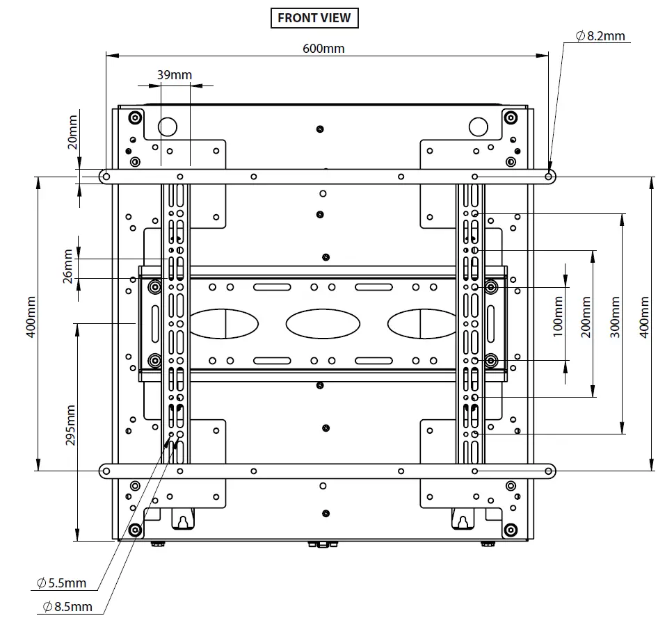 B-TECH-BT8601-Universal-Flat-Screen-Wall-Mount-with-Tool-Less-Height-Adjustment-fig-19