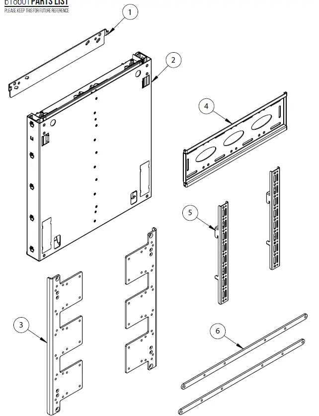B-TECH-BT8601-Universal-Flat-Screen-Wall-Mount-with-Tool-Less-Height-Adjustment-fig-2